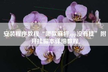 安装程序教程“哪款麻将app没有挂	”附开挂脚本详细教程