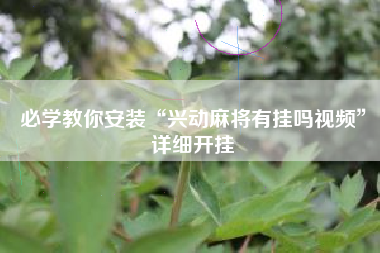 必学教你安装“兴动麻将有挂吗视频”详细开挂
