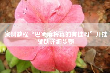 实测教程“巴蜀麻将真的有挂吗”开挂辅助详细步骤