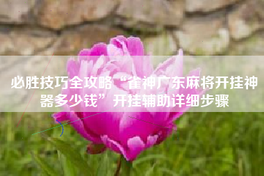 必胜技巧全攻略“雀神广东麻将开挂神器多少钱”开挂辅助详细步骤