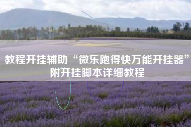 教程开挂辅助“微乐跑得快万能开挂器”附开挂脚本详细教程