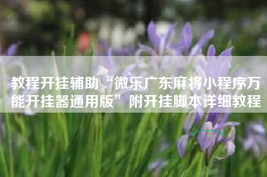 教程开挂辅助“微乐广东麻将小程序万能开挂器通用版	”附开挂脚本详细教程