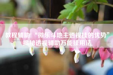 教程辅助!“微乐斗地主透视挂的优势	”揭秘透视辅助万能挂用法