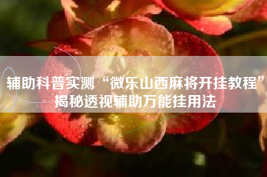 辅助科普实测“微乐山西麻将开挂教程”揭秘透视辅助万能挂用法