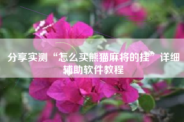分享实测“怎么买熊猫麻将的挂	”详细辅助软件教程
