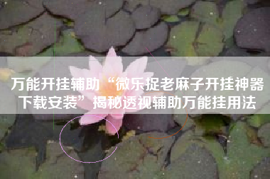 万能开挂辅助“微乐捉老麻子开挂神器下载安装	”揭秘透视辅助万能挂用法
