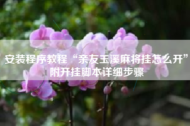 安装程序教程“亲友玉溪麻将挂怎么开”附开挂脚本详细步骤
