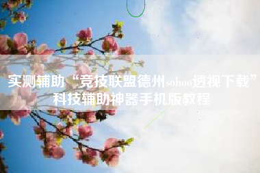 实测辅助“竞技联盟德州sohoo透视下载	”科技辅助神器手机版教程