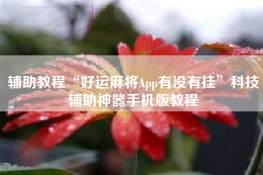 辅助教程“好运麻将App有没有挂”科技辅助神器手机版教程