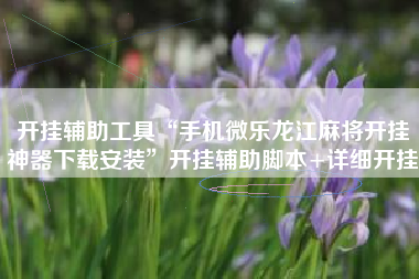 开挂辅助工具“手机微乐龙江麻将开挂神器下载安装	”开挂辅助脚本+详细开挂