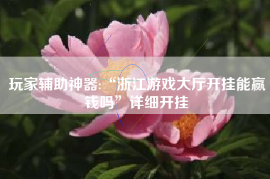 玩家辅助神器:“浙江游戏大厅开挂能赢钱吗”详细开挂