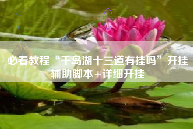 必看教程“千岛湖十三道有挂吗”开挂辅助脚本+详细开挂