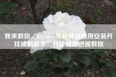 我来教你“AApoker外卦神器通用安装开挂辅助脚本	”开挂辅助透视教程